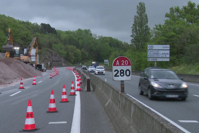 Autoroute A20 : d’importants travaux pour consolider une falaise qui menaçait de tomber en Corrèze